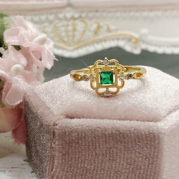 S925 Emerald Rings 💍 - Picture 2 of 5